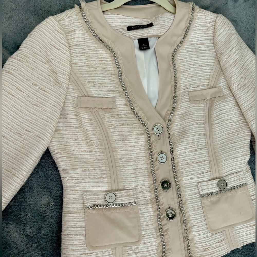 WHBM 3/4 sleeve blazer